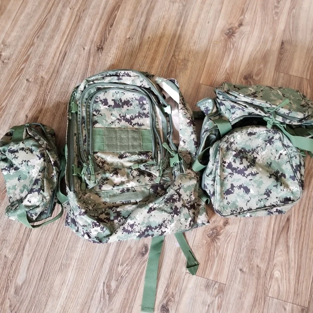 U.S.‎ Navy Backpack Set AOR2 Mercury Tactical Gear Green Digital